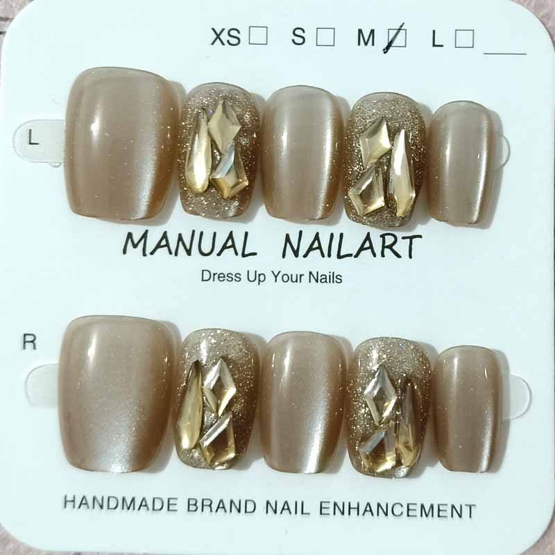 Nail Art Eye Cat - 10 шт., женские высокомодные шампанские кошачьи