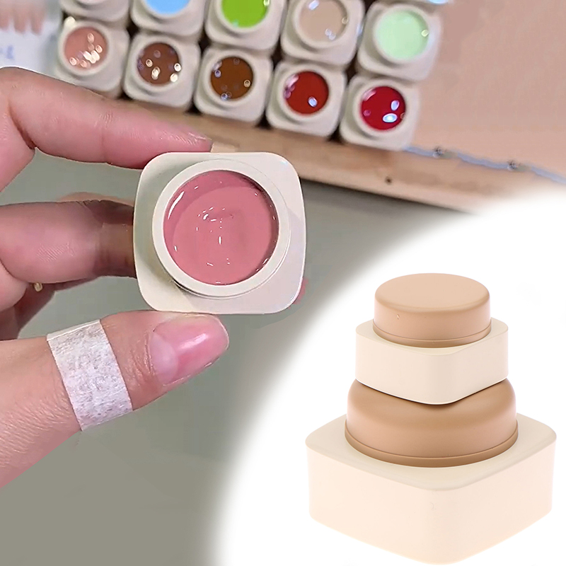 Nail Art Ideas - Пустые пластиковые квадратные контейнеры для косметики