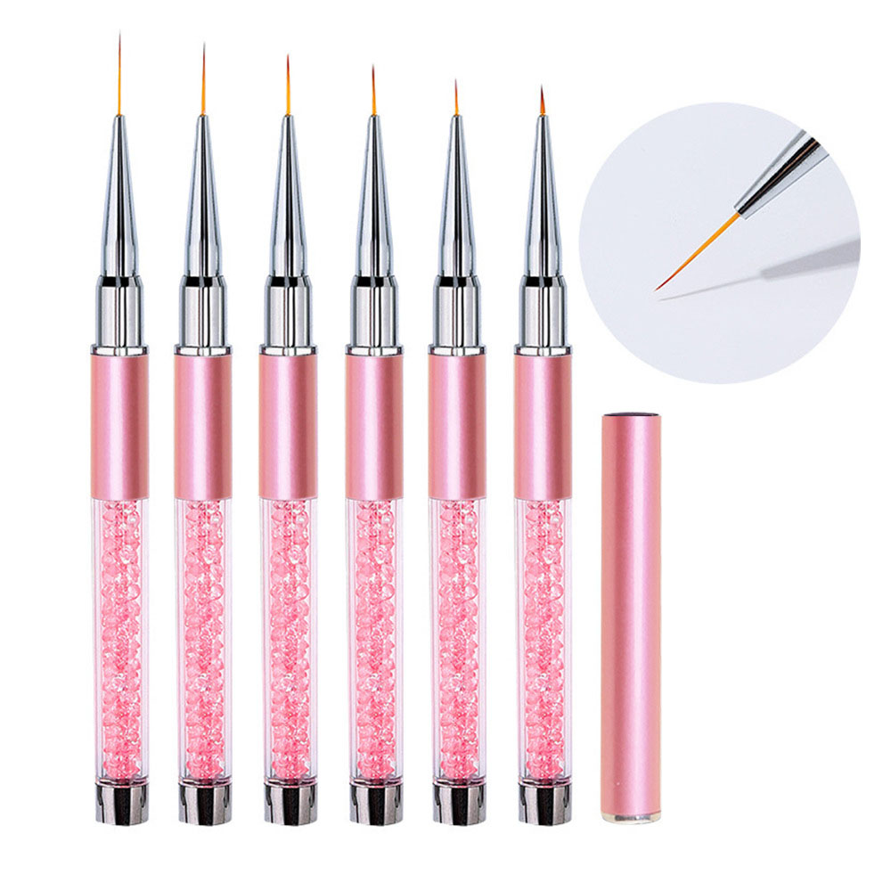 Набор из 6 акриловых кистей дл – обзор и цена Nail Art Kaki