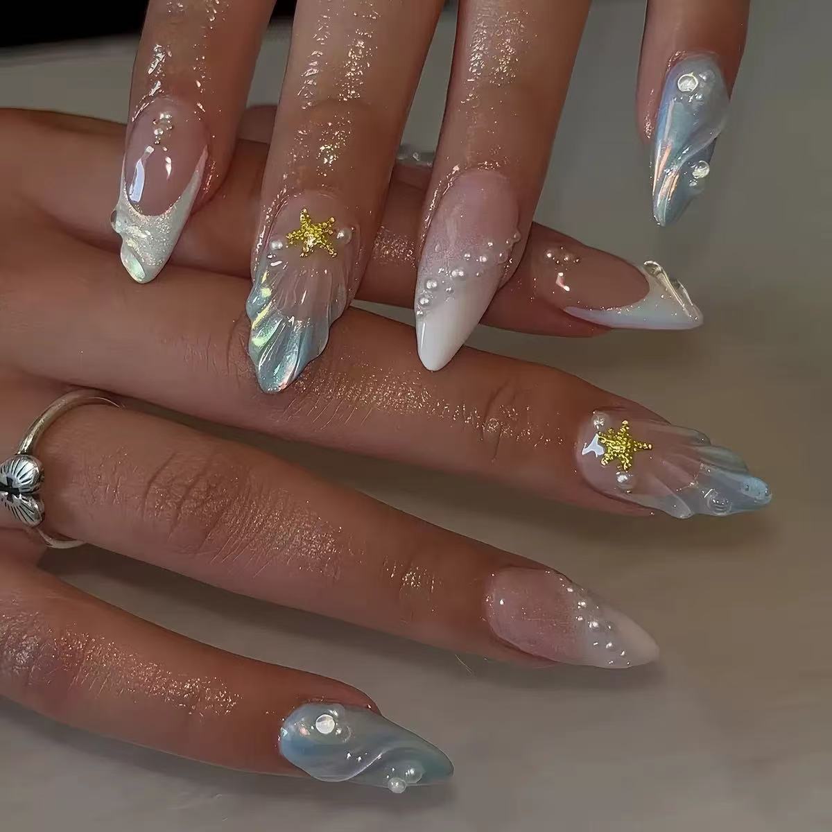24 шт. коротких овальных 3D-на – обзор и цена Nail Art Ideas