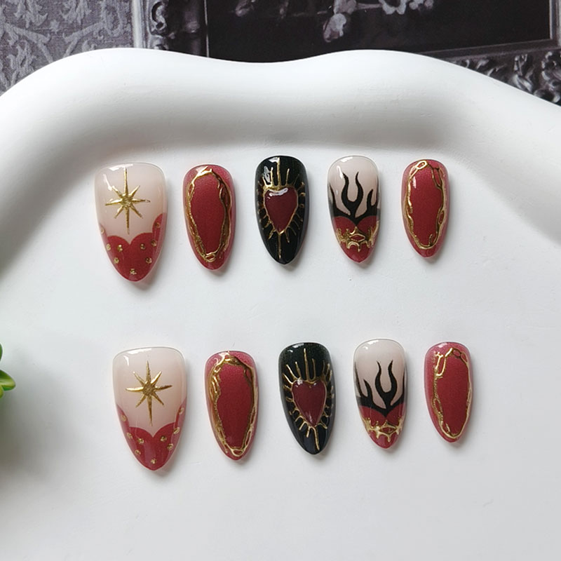 10 шт. Женские накладные ногти – обзор и цена Nail Art Eye Cat