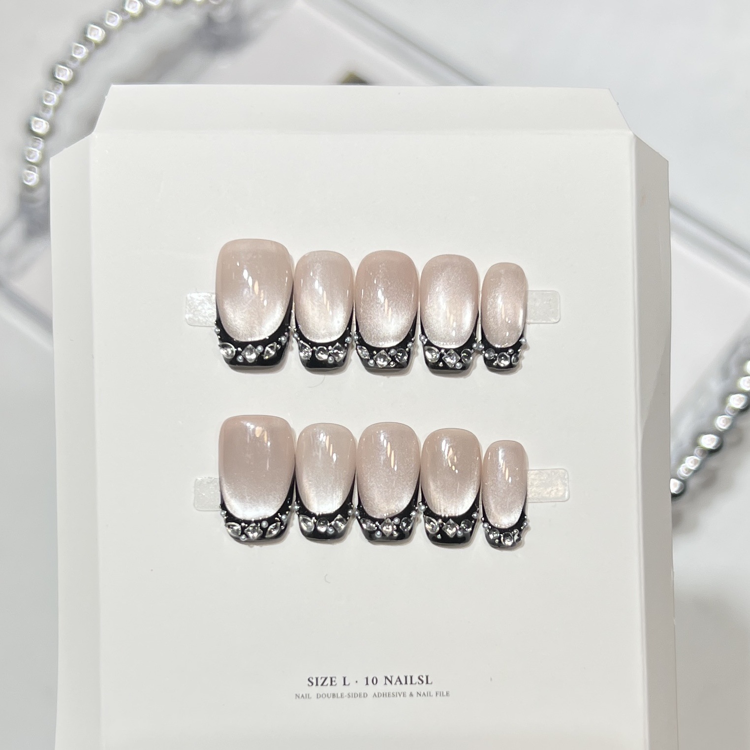 10 шт. черных накладных ногтей – обзор и цена Nail Art Eye Cat