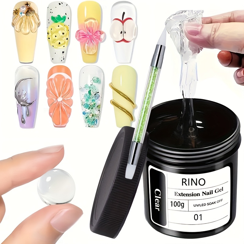 100 г прозрачного нелипкого ге – обзор и цена Nail Art Ideas