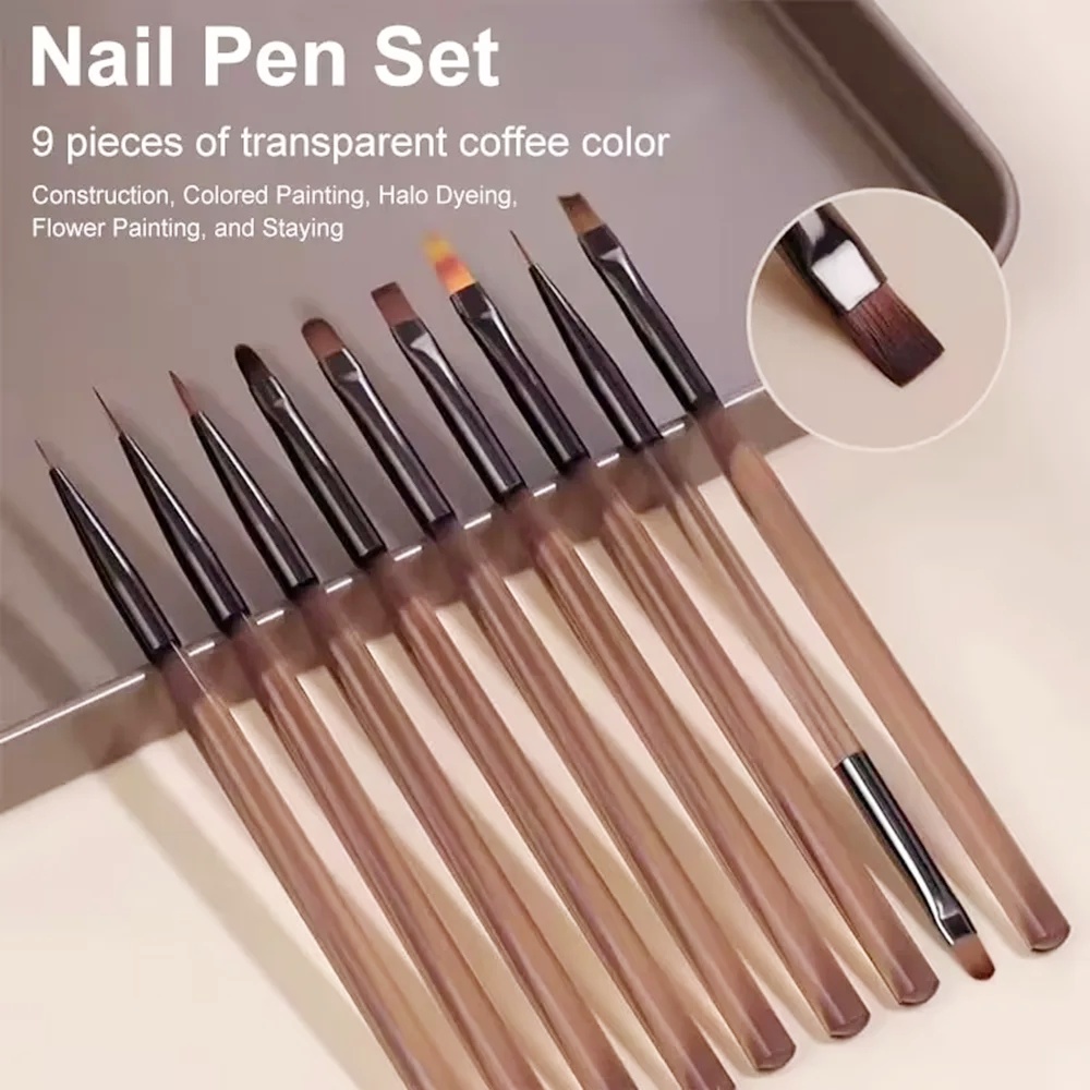 9 шт. кисть для дизайна ногтей – обзор и цена Nail Art Viral